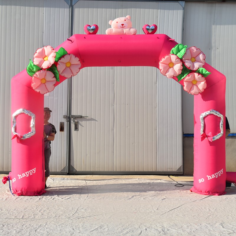 贵阳粉色婚礼拱门